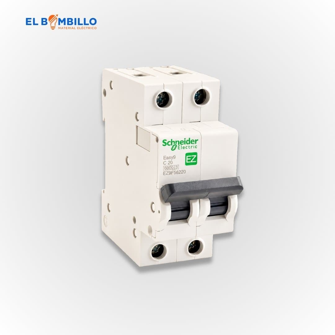 SCHNEIDER BREAKER P/RIEL 2P 25AMP