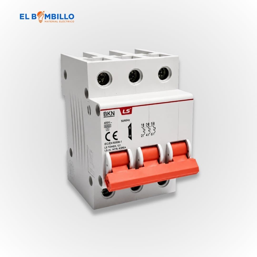 BREAKER LS P/RIEL 3P 10AMP