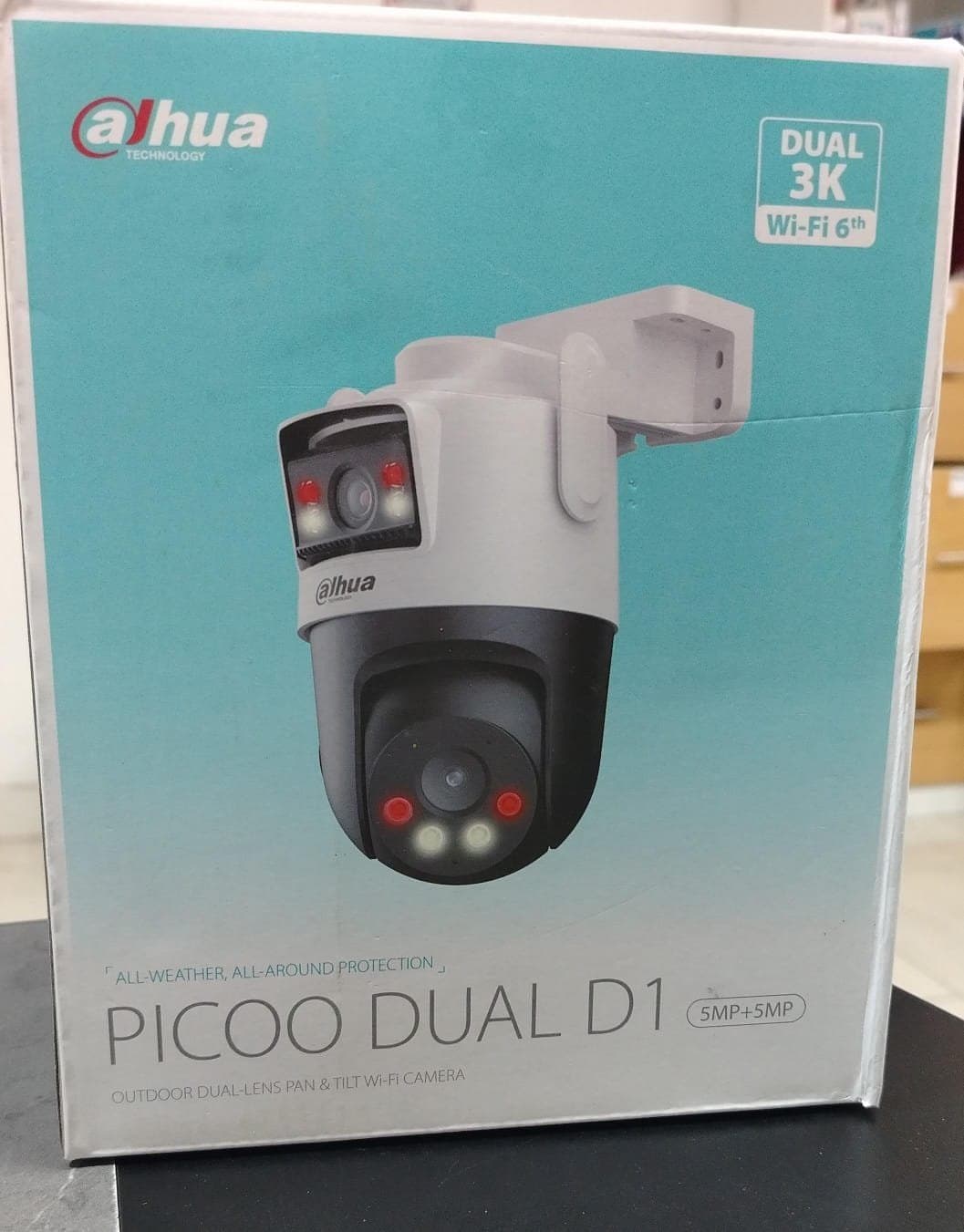 CAMARA DAHUA WIFI PT 10MP EXT LENTE DUAL SDL 2.8MM/6MM 55MP IR50M IP66 WIFI6 360 MIC AUD MICROSD DET VEHICULO DET HUMANO SONIDO Y LUZ ALARMA