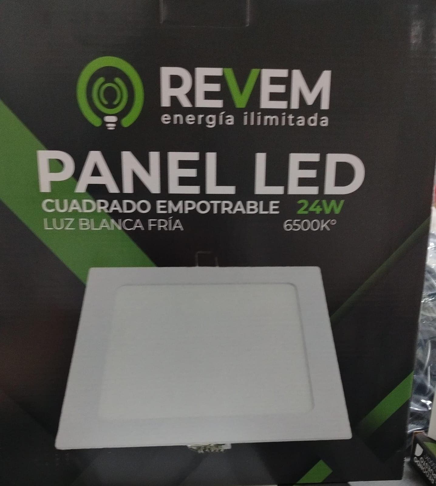 REVEM PANEL LED CUADRADO EMPOTRABLE 24W 6500K