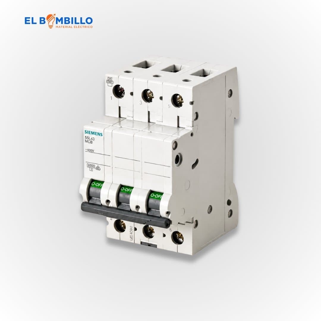SIEMENS BREAKER P/RIEL 3X6AMP